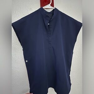 Figs Rafaela Oversized Scrub Top Navy